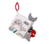 Beaupretty Libro de Tela para Bebés Resistente Roturas Animales Marinos Libro Educativo para Pequeños 0-1 Año Suave y Duradero para Estimulación Sensorial