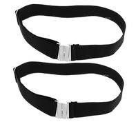 Beaupretty Ligas Ajustables para Muslo Negras Medias Liga Elástica Tallas Grandes Accesorios de Lencería para Fiestas y Bodas 2 Piezas