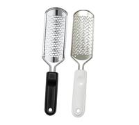 Beaupretty Limas para Pies Cuidado Profesional de Acero Inoxidable 2 Piezas Tamaño Estándar Doble Cara Molinillos de Pies Exfoliación y Eliminación de Durezas Unisex para Pedicura en Casa