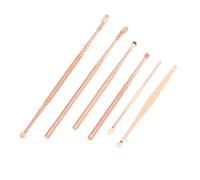 Beaupretty Limpiador De Cerumen De Acero Inoxidable Rosa Cucharas Espirales Para Oreja Con Acabado Pulido Diseño Seguro y Suave Para Eliminar Cera Seca y Aceitosa Del Conducto Auditivo