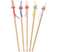 Beaupretty Limpiador De Orejas De Bambú Cuchara Para La Oreja Portátil Removedor De Cureta De Cerumen Herramienta Para Colgar En La Oreja Herramienta De Limpieza Para Niños Adultos