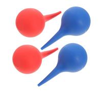Beaupretty Limpiadores De Oídos De Succión 4 Piezas 75ml Goma Rojo y Azul Limpieza Segura Portátil Para Niños Adultos Cuidado Auditivo y Eliminación De Polvo