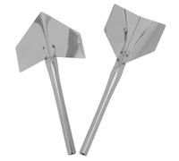 Beaupretty Llanas de Acero Inoxidable para Juego de 2 Herramienta para Acabado de Esquinas en Drywall y Albañilería para Esquinas Interiores y Exteriores