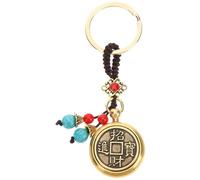 Beaupretty Llavero de Cobre Moneda y Conejo para Bolso y Llaves