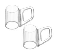 Beaupretty Manijas para Persianas Enrollables 20mm Transparentes de Plástico, 2 Unidades, Clips de Agarre para Estores, Accesorios para Cortinas, Recambios para Hogar y Oficina