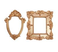 Beaupretty Marco de Fotos Retro de Estilo Europeo en Resina para Recuerdos de Graduación, Decorativo y Elegante, Pack de 2 Piezas Adecuado para Exhibir Fotos en Coffee Shop Varios estilos