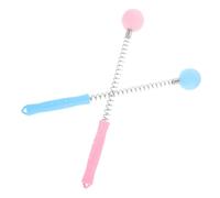 Beaupretty Martillo de Masaje Corporal de Silicona 2 Piezas, Diseño de Pelota de Golf, Resorte Ajustable para Automasaje de Espalda y Hombros, Masajeador Muscular Portátil Color Aleatorio