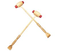 Beaupretty Martillo De Masaje De Madera 2 Piezas, Palo De Masaje Manual Resorte, Masajeador Para Espalda y Cuerpo, Herramienta Para Fisioterapia y Relax, Uso Doméstico y Deportivo