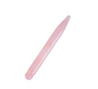 Beaupretty Masaje de Cuarzo Rosa Varita de Masaje Natural para Ojos Herramienta de Gua Sha de Cristal para Cuidado Piel