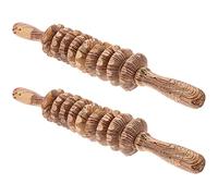 Beaupretty Masajeador Muscular Abdominal 2 Pcs Rodillo Muscular De Madera Multirutina Masaje Para Relajación Corporal Uso Doméstico Herramienta De Masaje Para Aliviar Tensión