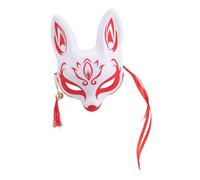 Beaupretty Máscara de Decorativa Japonesa de Media Cara para Cosplay Fiestas y Halloween Reutilizable y para Adultos