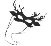 Beaupretty Máscara De Media Cara Halloween Disfraz De Máscara De Encaje Disfraz De Muerte