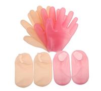 Beaupretty Mascarilla Exfoliante para Pies Calcetines de Spa para Talones Secos de Calcetines de Silicona para Pies y Manos Mascarilla Hidratante Nocturna