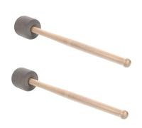 Beaupretty Mazas De Tambor Grandes Con Cabeza De Espuma, Mango De Madera Antideslizante, 2 Piezas, Ligereza y Durabilidad Para Uso Enseñanza y Bandas Escolares