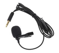 Beaupretty Micrófono de Solapa Negro Clip Micrófono Portátil Versátil para Transmisiones y Entrevistas Simple para Oficina y Uso Profesional