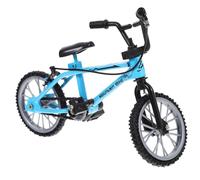 Beaupretty Mini Bicicleta Miniatura Azul con Doble Barra y Freno Réplica Realista para Decoración de Casas de Muñecas y Accesorio para Fotos Bicicleta Artificial Pequeña para Micro y