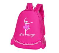 Beaupretty Mochila de Baile para Niña Mochila de Danza de Ballet Rosa Oxford Portátil Escolar Bolsa Infantil para Viajes y Actividades al Aire Libre 30 Cm