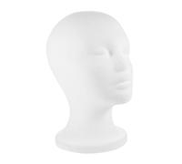 Beaupretty Modelo De Cabeza Mostrar Wig Maniquí Cabeza Calva De Maniquí Soporte De La Cabeza De La Peluca Mannequin Stand Espuma De Flocado Adulto De Las Mujeres Cabeza De Ejercicio