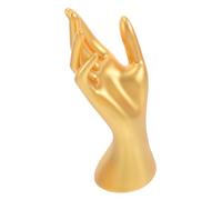 Beaupretty Modelo de mano maniquí Titular de la joyería decoración de la mano escaparate de la mano sostenedores de la joyería de la mano soporte para anillo de mano el plastico Dorado