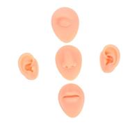 Beaupretty Modelos De Orejas Falsas Para Práctica De Perforación Orejas Nariz y Labios De Silicona Para Entrenamiento De Perforación De y Enseñanza De Técnicas De Piercing Salones De Belleza