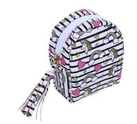 Beaupretty Monedero Adorable De Dibujos Animados Mini De Silicona Suave para Niños Almacenamiento para Cables y Llaves Bolsa Ligera Portátil Patrón De Unicornio Arcoíris