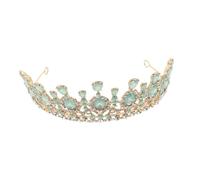 Beaupretty Nupcial de Cristal con Pedrería para Novia Tiara Ligera y Tocado Elegante para Bodas Cumpleaños y Fiestas Temáticas