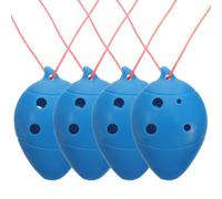 Beaupretty Ocarina de Plástico para 6 Agujeros Mini Portátil Color Azul Instrumento Musical de Viento Adecuado para Principiantes y Práctica Infantil Set de 4 Unidades Color Aleatorio