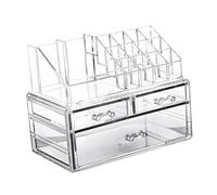 Beaupretty Organizador Acrílico Transparente con Cajones para Maquillaje Caja Multiusos para Accesorios de Cosméticos Almacenamiento Portátil y Fácil de Limpiar para Pintalabios y Gadgets