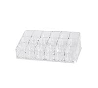 Beaupretty Organizador Acrílico Transparente para Labiales y Cosméticos Soporte De Compartimentos para Maquillaje para Uso Profesional y Hogar Diseño Compacto y Elegante