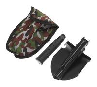 Beaupretty Pala Metálica para Detector de Metales con Funda Herramienta Ergonómica Compacta para Excavación Jardinería Camping y Búsqueda de Oro Arena y Rocas