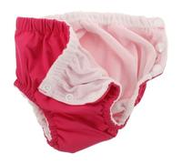 Beaupretty Pañal de Natación Reutilizable para Bebés 6-13 Kg, Bañador Lavable y Elástico Color Rosa Fucsia 80 Cm, Pañal para Piscina Seguro y Cómodo para Niña, Adecuado para Aprendizaje