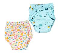 Beaupretty Pañales Para Ñiño Pañales Lavables Transpirables 6 Capas Pantalones De Aprendizaje Unisex Algodón Entrenamiento Antifuelles Para Bebés 24-36 Meses 2 Piezas