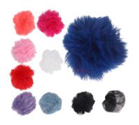 Beaupretty Parabrisas Peludo para Micrófono de Solapa Pantalla Antiviento Pequeña Cubierta Antiviento 10 Piezas Coloridas para Grabación Exterior E Interior