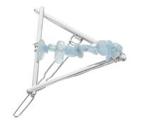 Beaupretty Pasador Cabello Geométrico de Cristal de Triángulo Accesorio Decorativo para Mujeres Pinza Multiusos para Peinados Casual y Formal 1 Pieza