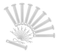 Beaupretty Pasadores de Fijación para Andamios 10 Piezas de Metal Plateado Resorte Retentor, Pasador de Acoplamiento y Bisagra para Bloqueo Seguro en Construcción y Obra Industrial