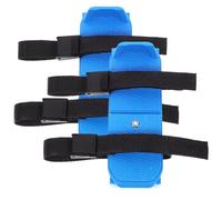 Beaupretty Patines de Hielo Correas de Fijación, Fáciles de Poner y Quitar, Plástico Liviano Azul para Principiantes en Patinaje sobre Hielo