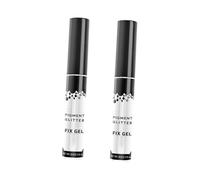 Beaupretty Pegamento Brillantina Para Ojos Base De Polvo De Sombra De Ojos 2 Piezas Compacto Gel Fijador Maquillaje Duradero Para Uso Diario