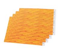 Beaupretty Pegatinas Autoadhesivas para Decoración de Casas de Muñecas, Kit de 4 Unidades de Papel Resistente para Suelo y Paredes, Diseño DIY para Miniaturas y Escenas de Bricolaje