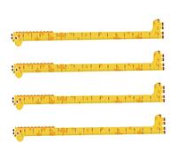 Beaupretty Pegatinas de Pared Gráficos de Altura para Niños, Decoración Infantil, Tabla de Crecimiento Autoadhesiva de Vinilo, Medidor de Altura para Dormitorio Infantil, 4 Piezas