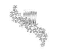 Beaupretty Peine de Cristal Cabello Peineta de Boda Joya Impresionante para Novia Accesorio de Cabello con Gemas de Imitación Tocado Elegante para Boda Pinza Pelo de Novia