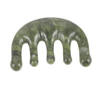 Beaupretty Peine de Jade para Masaje del Cabelludo Mini Peine Gua Sha Portátil Diseño Elegante para Tipos de Cabello para y