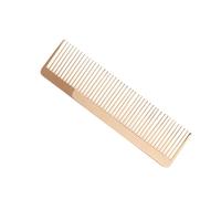 Beaupretty Peine de Metal Portátil Dorado, Peine Simple Cuidado del Cabello, Antiestático, Ligero y Ergonómico, Adecuado para Uso en Casa y Viajes, Adecuado para Todo Tipo de Cabello