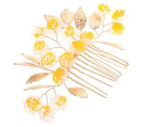 Beaupretty Peine de Novia con Adornos de Flores Imitación Set Horquillas y Peinetas para Bodas y Accesorios de Pelo Decoración Elegante y Práctica