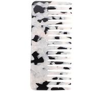 Beaupretty Peine de pelo de carey simple vintage de barbería peines antiestático peine de plástico grande herramientas de peluquería para salón de belleza hogar negro blanco