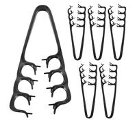 Beaupretty Peine de Textura Esponjosa Negro 6 Unidades para Cabello Rizado y Liso Peine de Dientes Anchos Voluminizador para Raíces Portátil para Flequillo y Uso Diario en Hombres y Mujeres