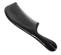 Beaupretty Peine Grueso de Cuerno de Buey Natural 7.67 Pulgadas Mango para Masaje Antiestático Uso Profesional en Cabello Rizado y Largo