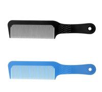 Beaupretty Peine Plano Antiestático de Plástico 2 Piezas Tamaño Pequeño para Peluquería Hombres Uso Profesional y Doméstico Mango Patrón Aleatorio Negro y Azul Varios estilos