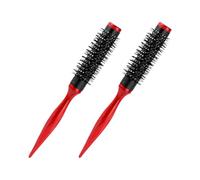 Beaupretty Peines Cilíndricos de Nailon Ultrafinos 2 Piezas Cepillo Ventilado para Peinar Cabello Corto Dispositivo para Masaje y Limpieza del Cuero Cabelludo Herramienta Compacta para