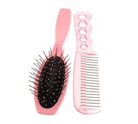 Beaupretty Peines para Cuidado de Pelucas Peine Pequeño de Acero y Cepillo Paddle Flexible Desenredante y Moldeador para Estilizado Natural Duradero y Portátil