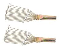 Beaupretty Peines para Ganado y Ovejas 2 Piezas Acero Duradero Tamaño Pequeño Uso en Cría y Cuidado Limpieza Removedor de Pelo Mascotas y Lana Práctico para Granjas Estilo Aleatorio